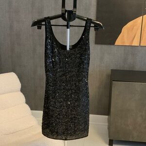 Mexx Black Sequin Mini Dress